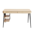 **Moderne bureau met opbergplanken en minimalistisch ontwerp**