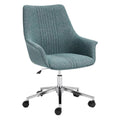 **Moderne bureaustoel met verstelbare hoogte en gestreepte bekleding**