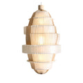 **Technische titel in het Nederlands:** Moderne hanglamp van hout en kunststof met gestroomlijnd ontwerp